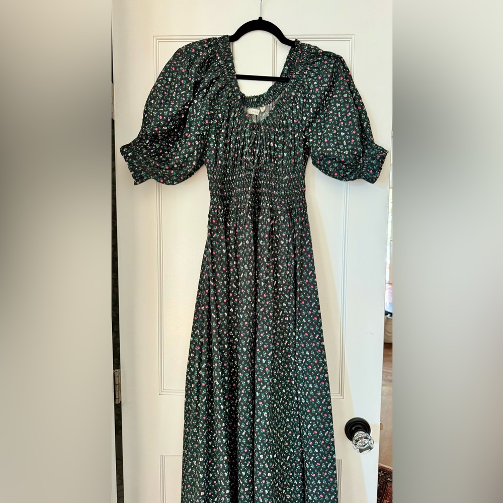 Doen Floral Smocked Maxi Dress